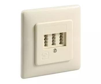 DINIC Telefon-Unterputzdose, NFN für ein Telefon und 2 Nebenstellen, DINIC Box mit Euroloch